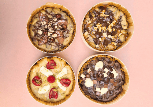 Hot cookies dans boîtes en bois